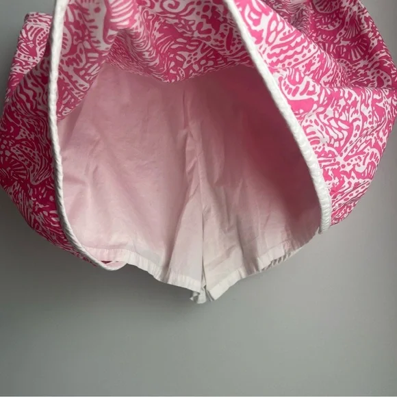 Lilly Pulitzer Cala Skort Hotty Pink White Get Crackin size 6 EUC - Picture 6 of 6
